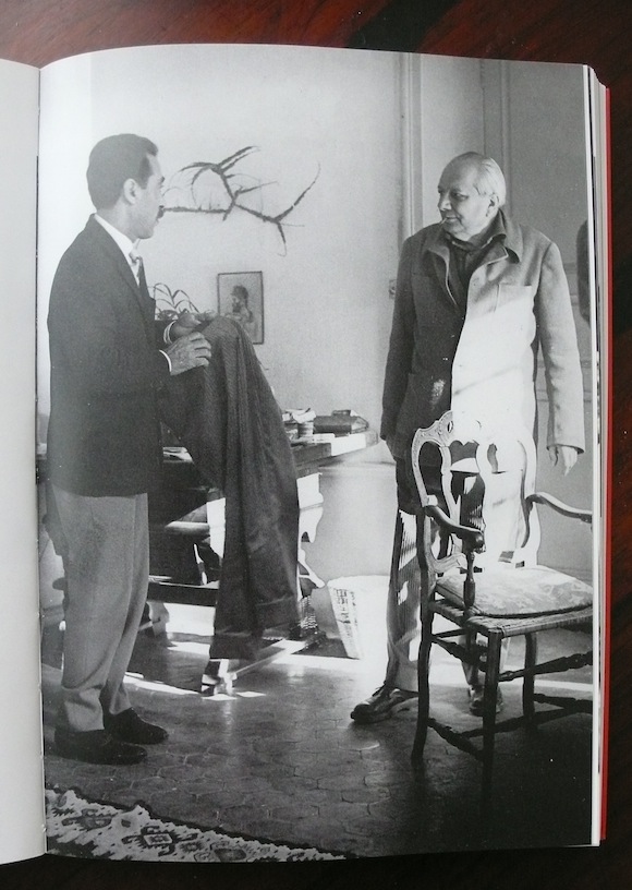 With artist Alberto Magnelli at La Ferrage in Grasse, 1959. Photo: André Villers