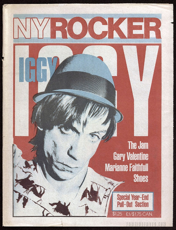 New York Rocker magazine covers Iggy Pop