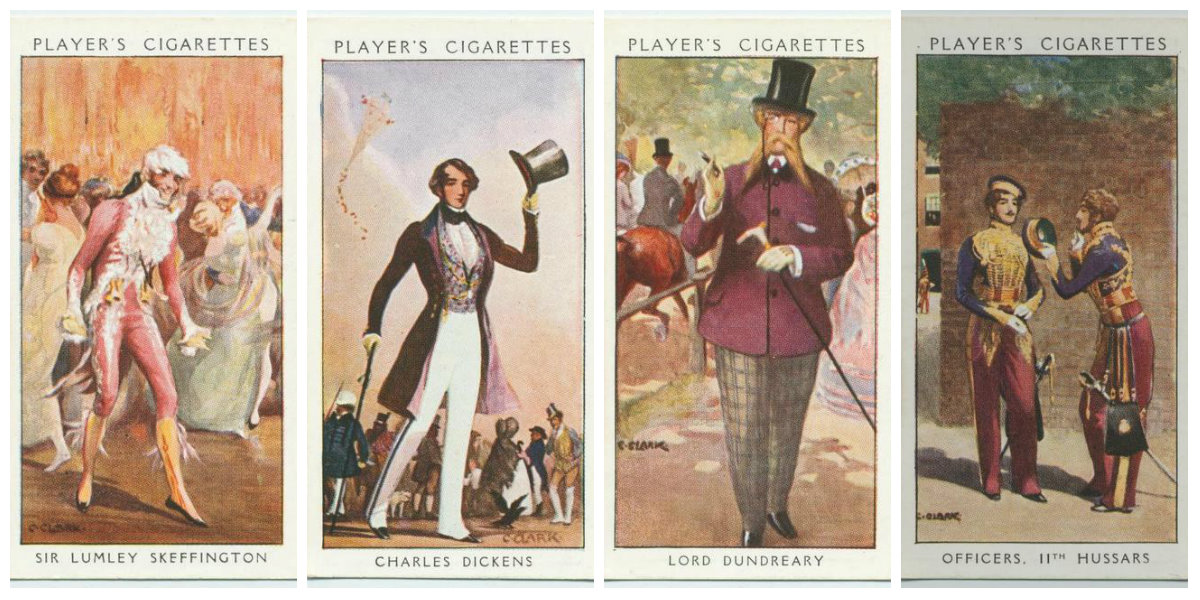 Historical Dandies John Player cigarette cards