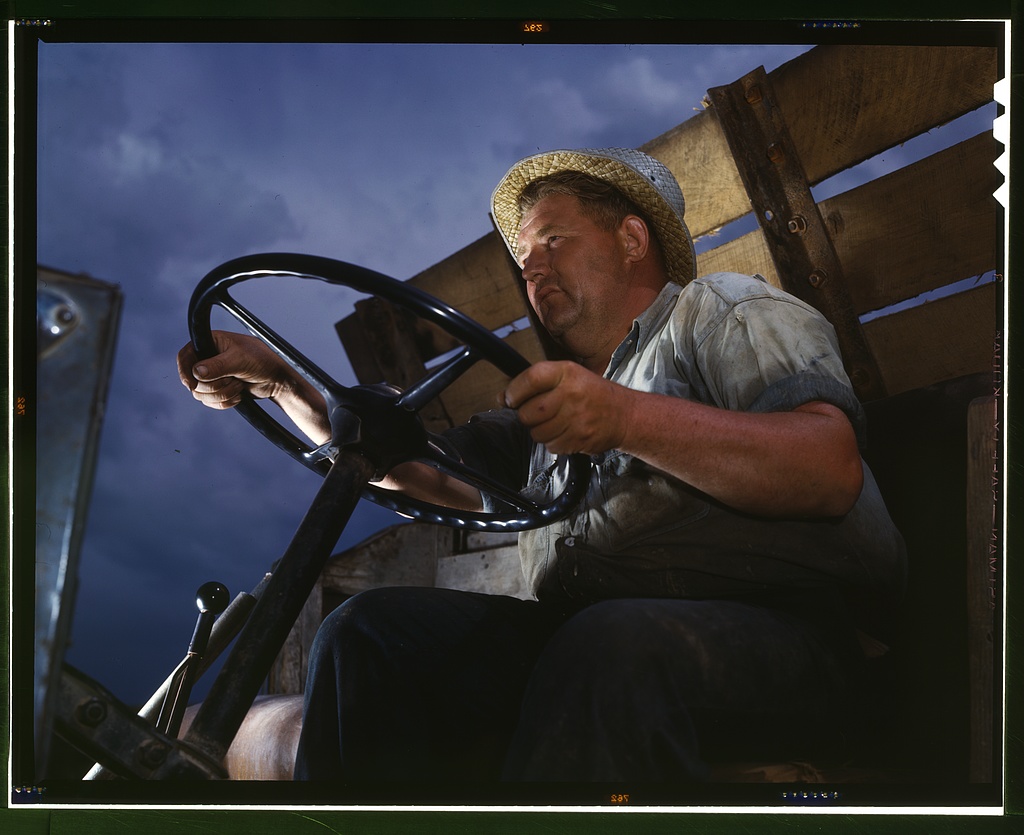 Truck driver at TVA's Douglas Dam, Tennessee