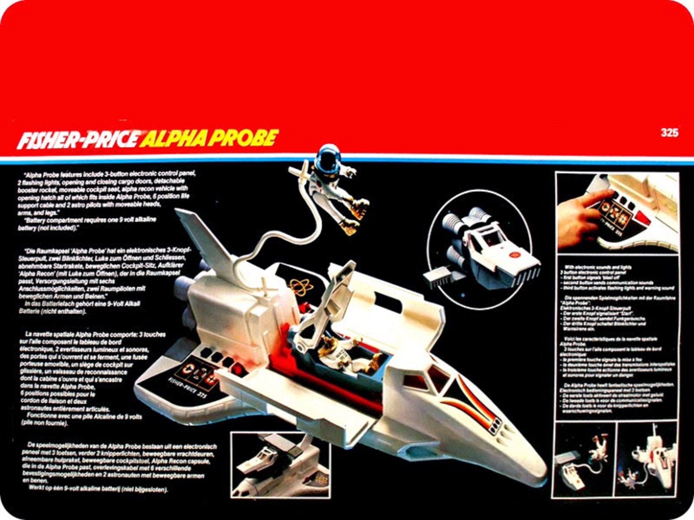 fisher price space shuttle 1980