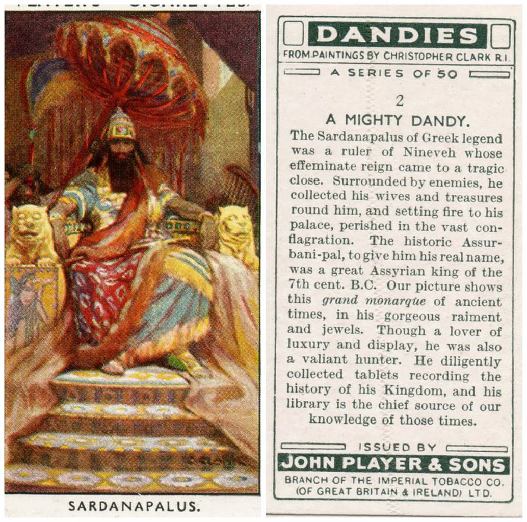 Historical Dandies John Player cigarette cards