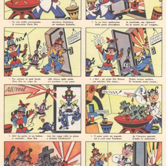 Antonio Rubino Cartoons For Corriere dei Piccoli: Frank Sidebottom, Hitler Youth And Quadratino