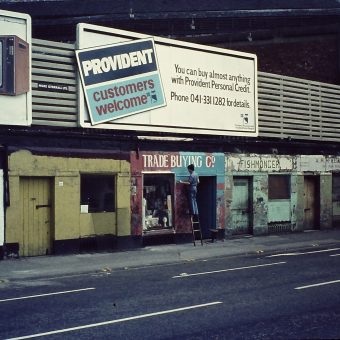 Clyde Street near Victoria Bridge Glasgow 1976 - Flashbak