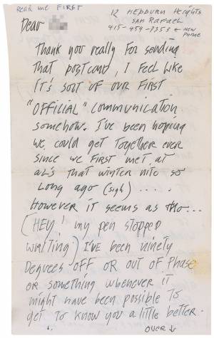 Jerry Garcia's Touching 1982 Letters And Sketch To A Vogue Cover Model ...