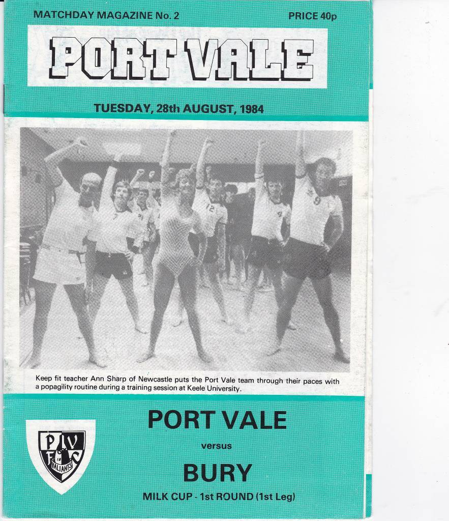 Port Vale vs Bury – 1984