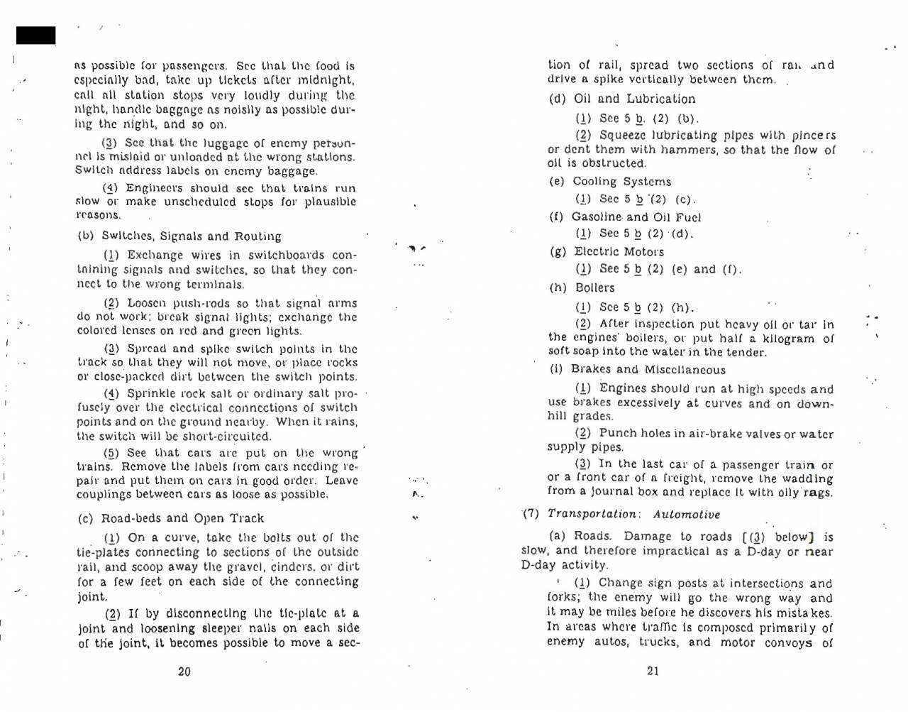 Simple Sabotage Field Manual