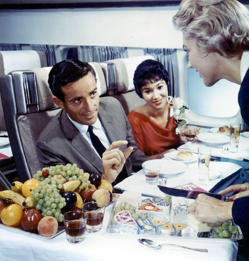 Scandinavian Airlines 1955 cheese board