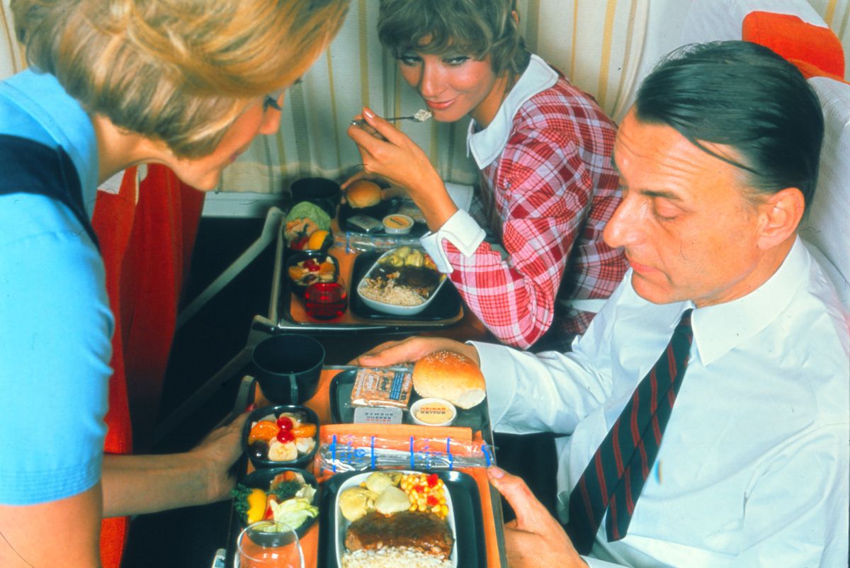 Scandinavian Airlines 1975 dinner