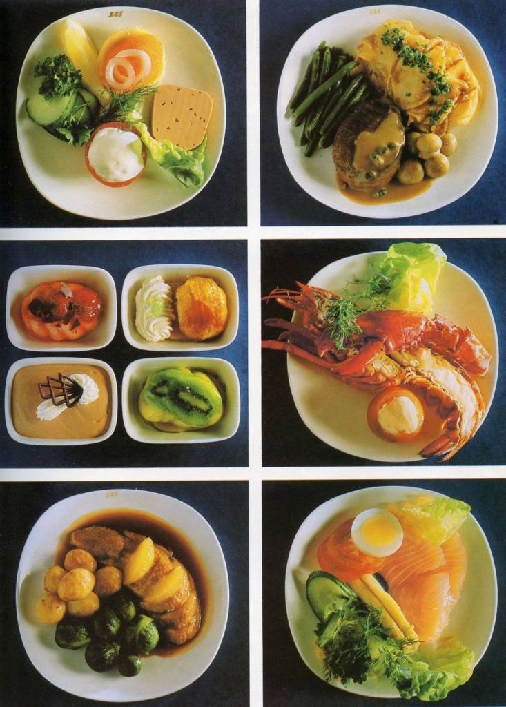 Scandinavian Airlines 1983 first class