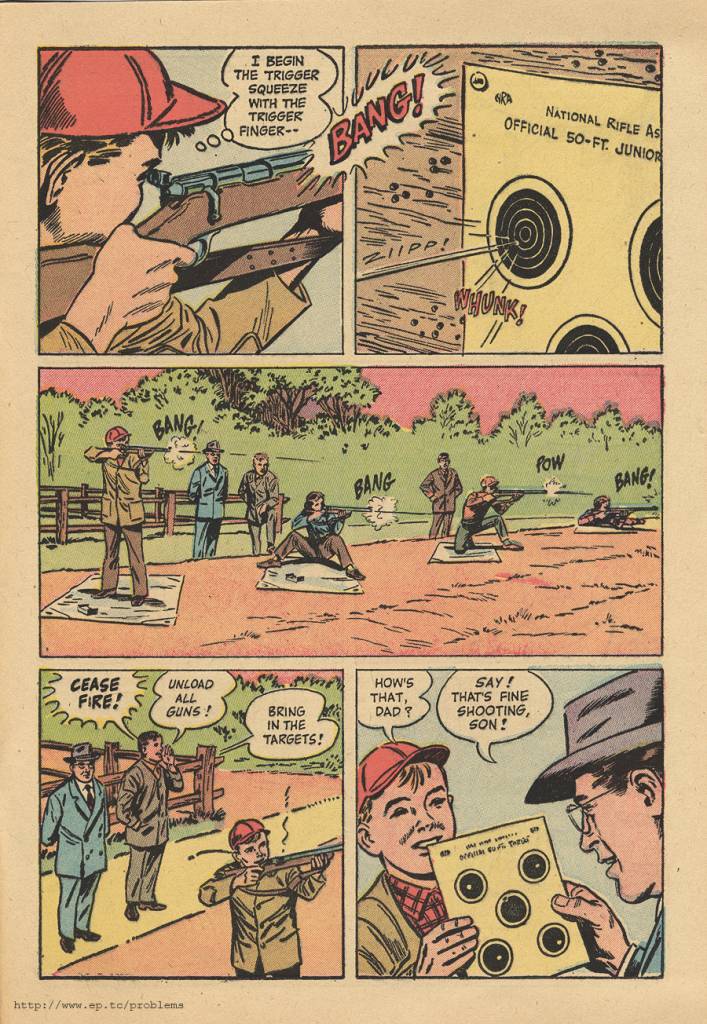 The Right Way With Guns National Rifle Association comic NRA 1956