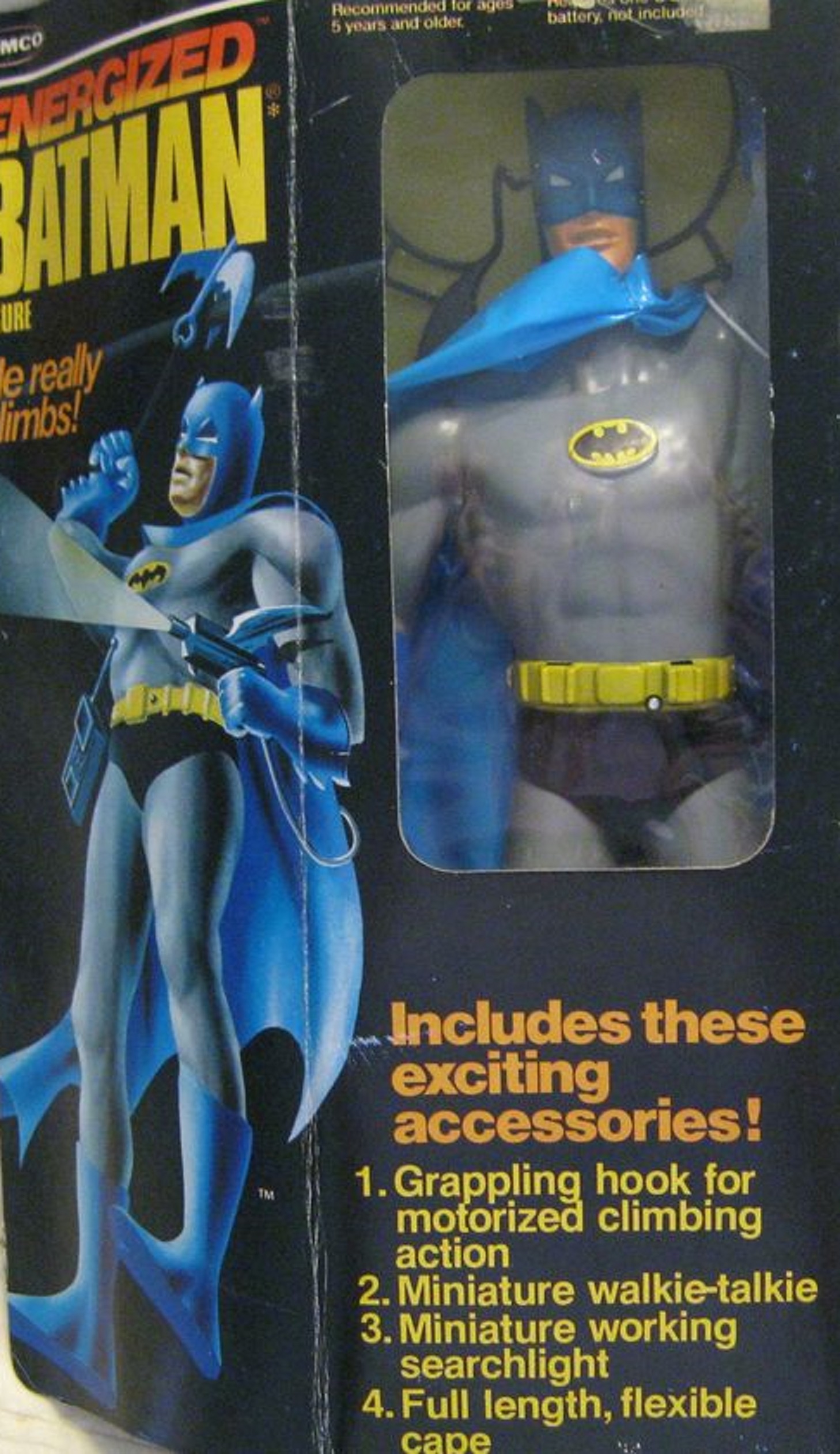 1970s Large Energized Batman Figure