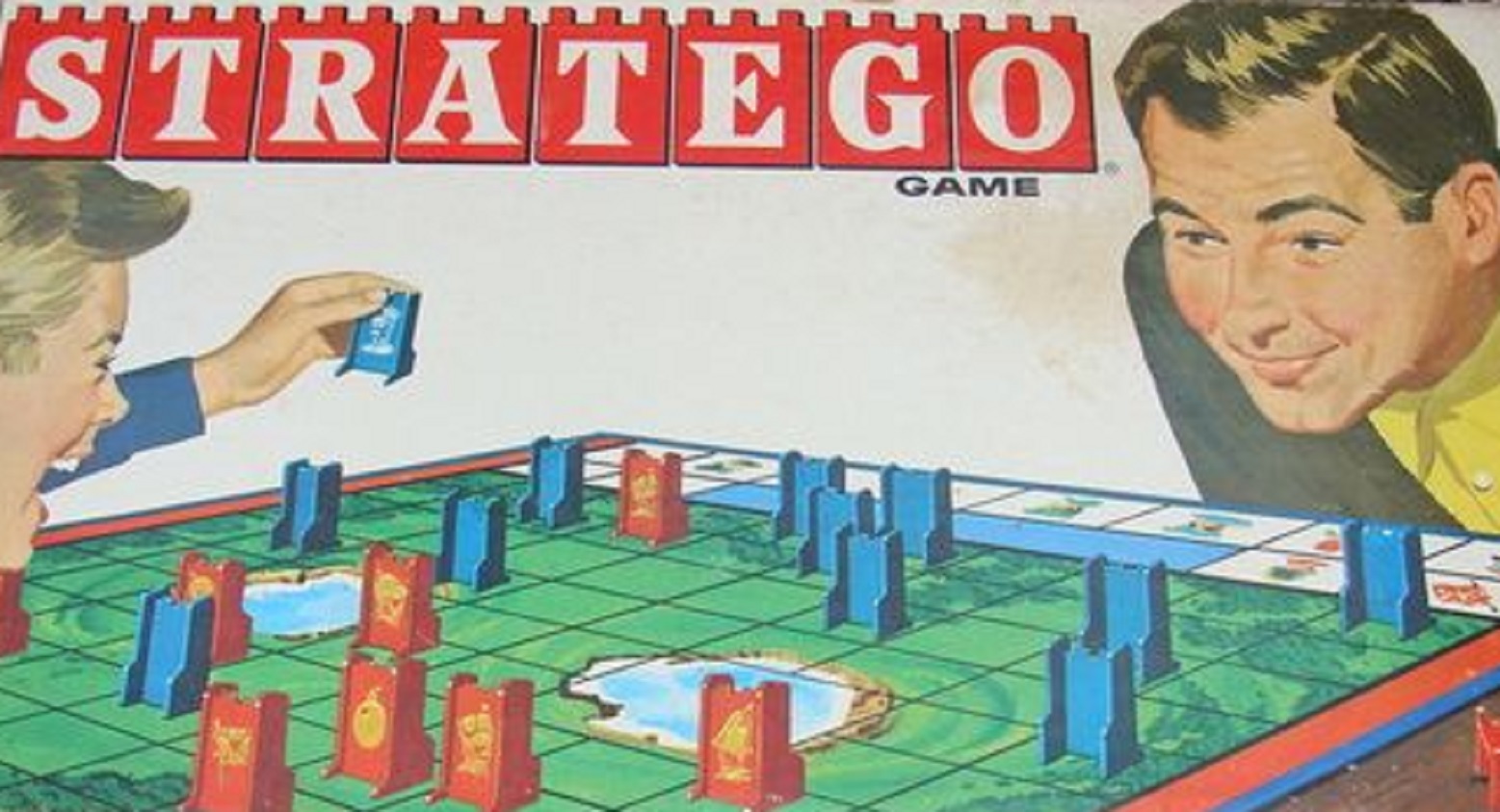 1999 stratego milton bradley board game size