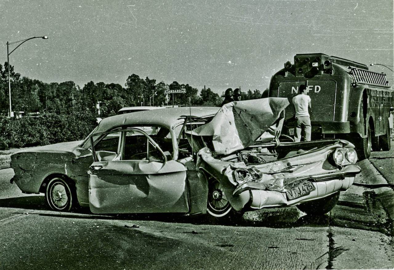 Old Auto accidents in Fresno 1966