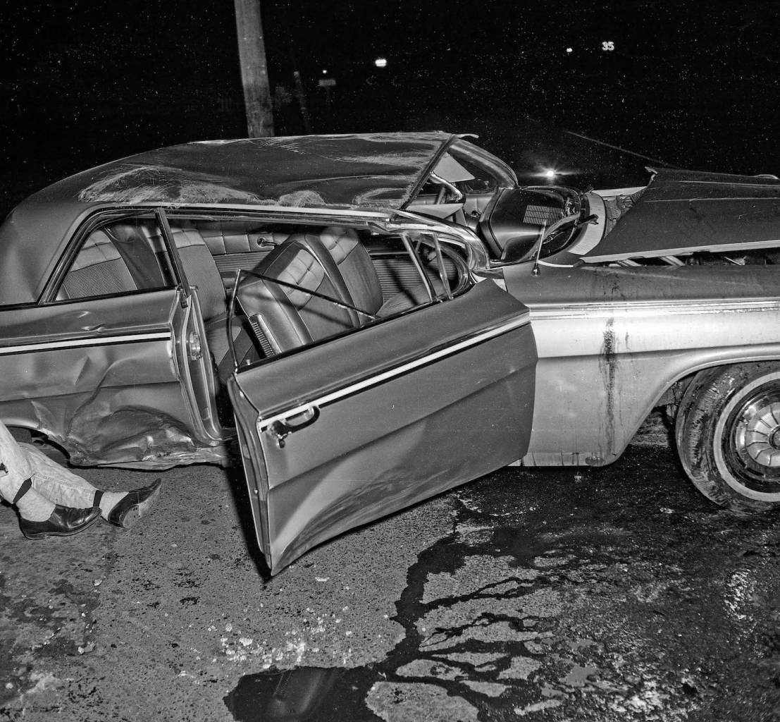 Fresno accidents automobilems cars 1960s California