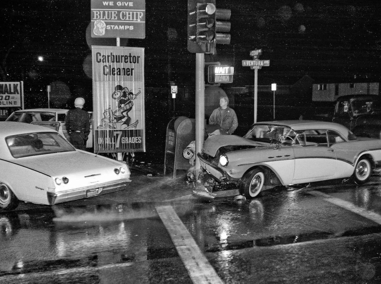 Fresno accidents automobilems cars 1960s California