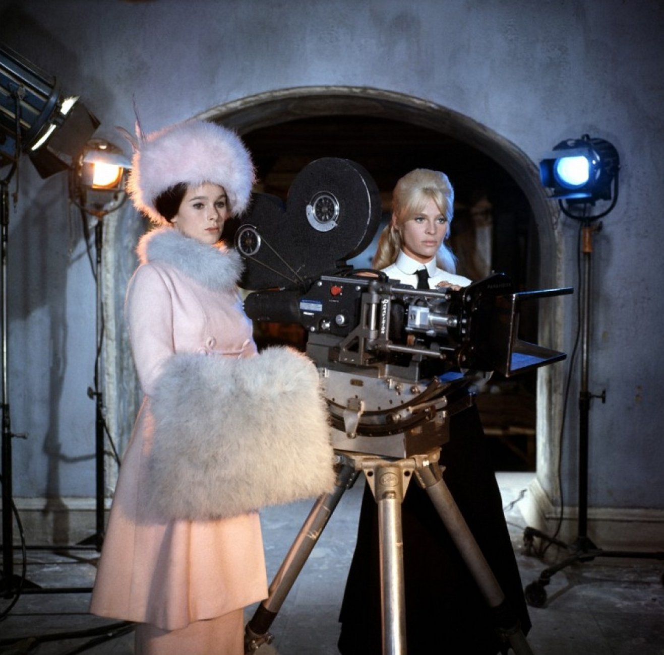 Geraldine Chaplin and Julie Christie on the set of Doctor Zhivago directed ...