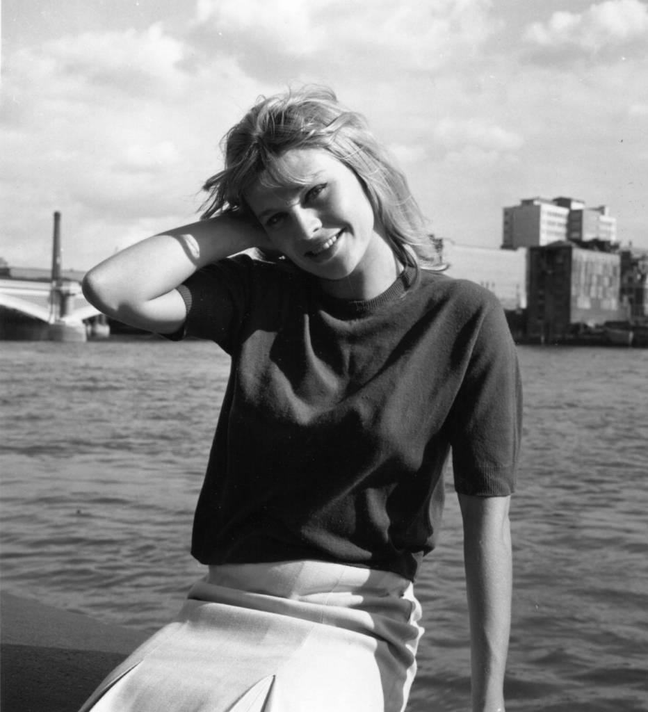Julie Christie by the Thames, 1963.