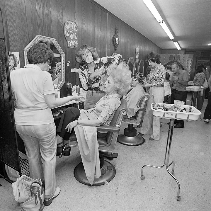 Meryl Meisler Mom Getting her hair Teased at Besame Beauty Salon, North Massapequa, NY June 1979