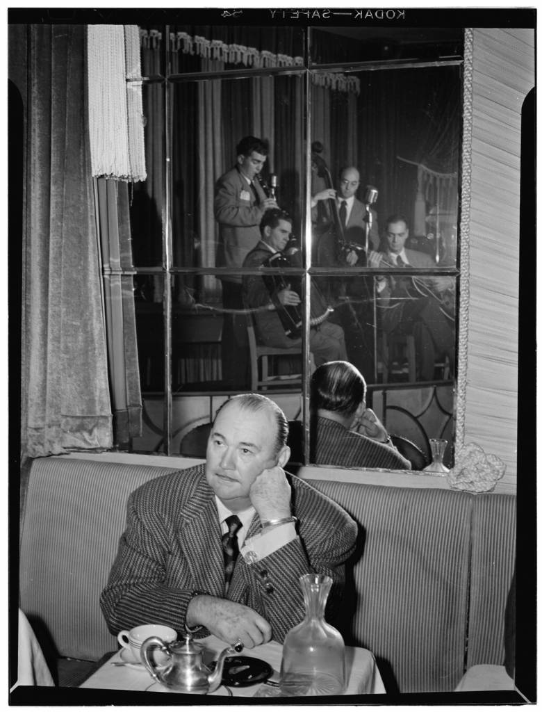 Portrait of Paul Whiteman, Joe Mooney, Andy Fitzgerald, Gaeton (Gate) Frega, and Jack Hotop, Eddie Condon's, New York, N.Y., ca. June 1947