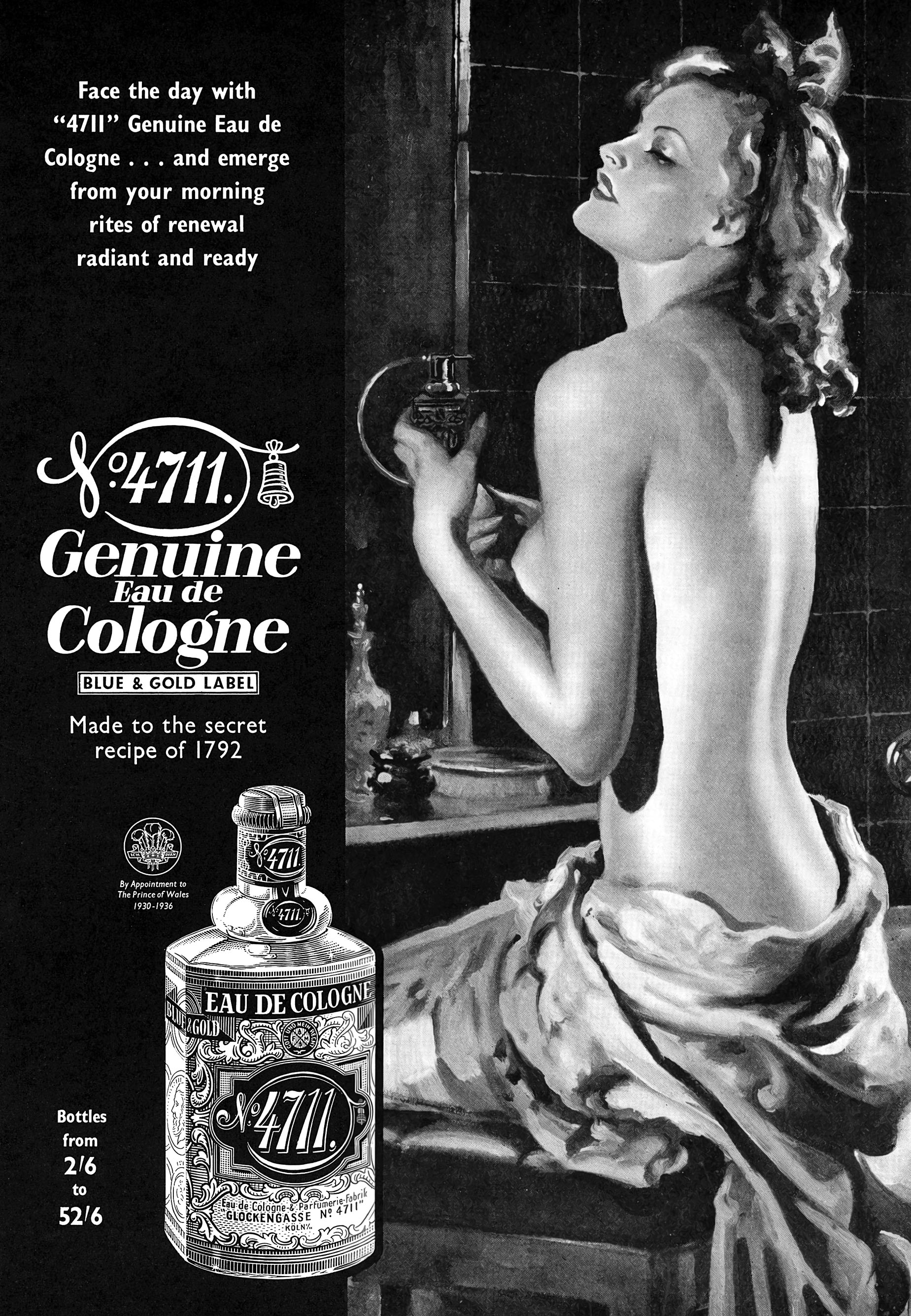 VINTAGE PERFUME AD Retro Mid-century Ad Vintage Ladies 