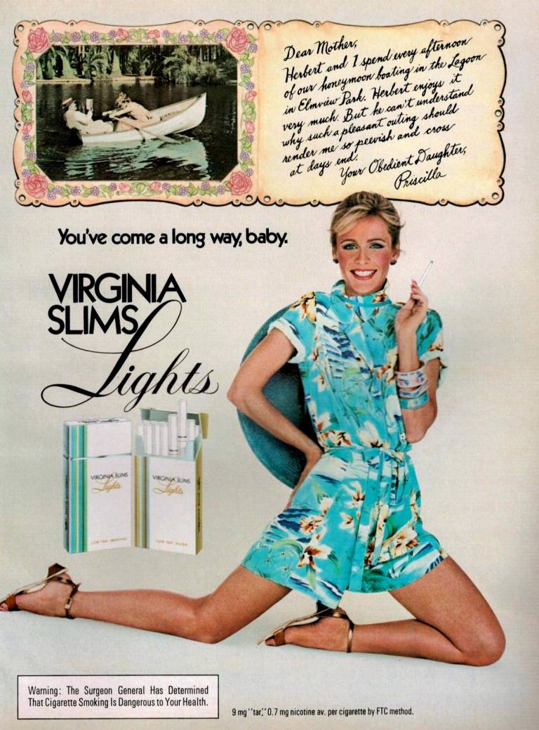 You've Come A Long Way, Baby: Virginia Slims Advertising Year By Year ...