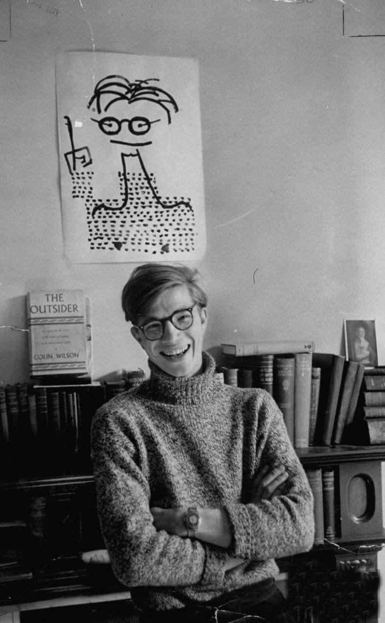 Colin Wilson in 1956 - the year that The Outsider was first published. 