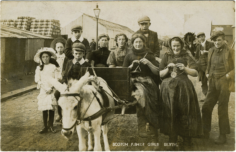 Graham’s photo postcard series, “Scotch Fisher Girls,” Blyth, England, c. 1915.