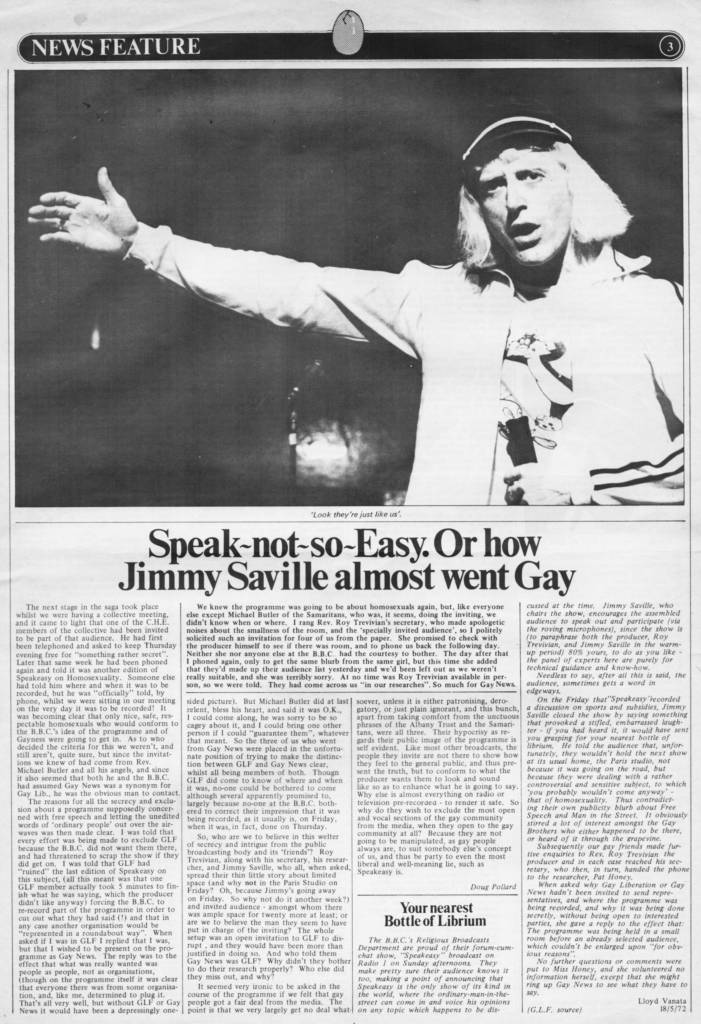 Gay News Jimmy Savile