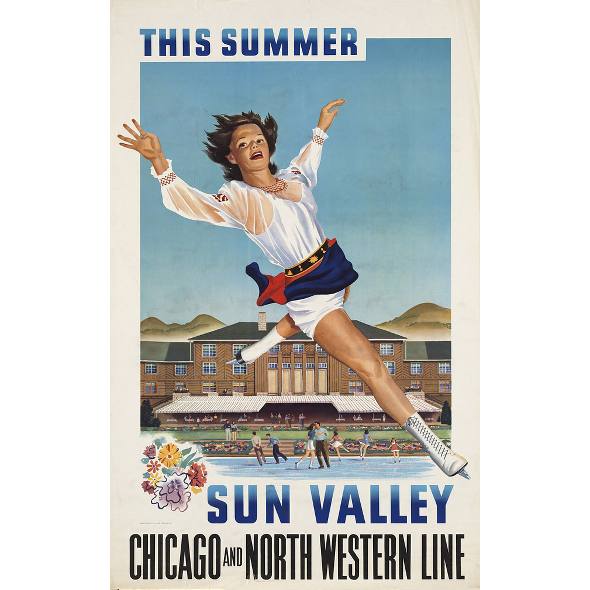 Chicago Illinois Northwest  United States America Travel Advertisement Poster