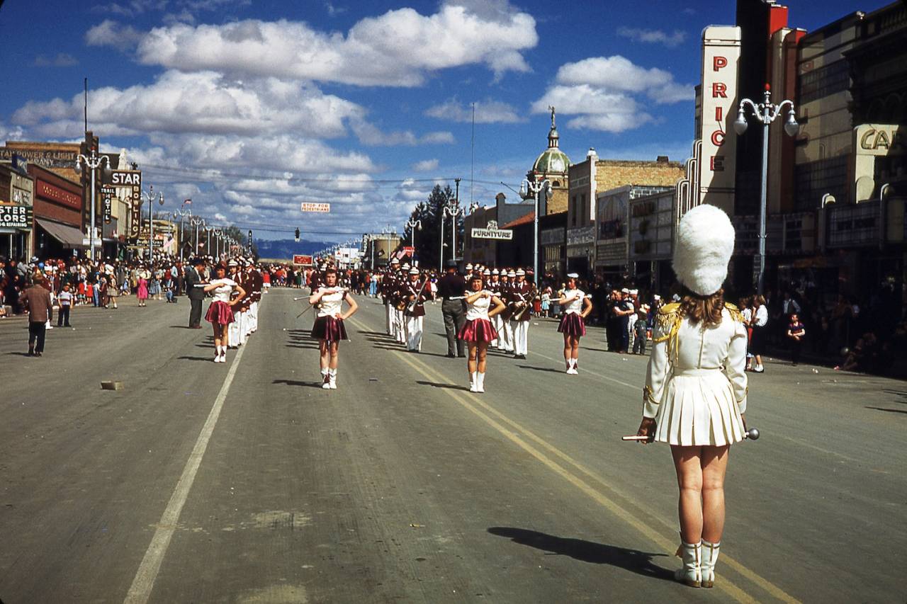 Big White Hat Main Street, Price, Utah, 1958