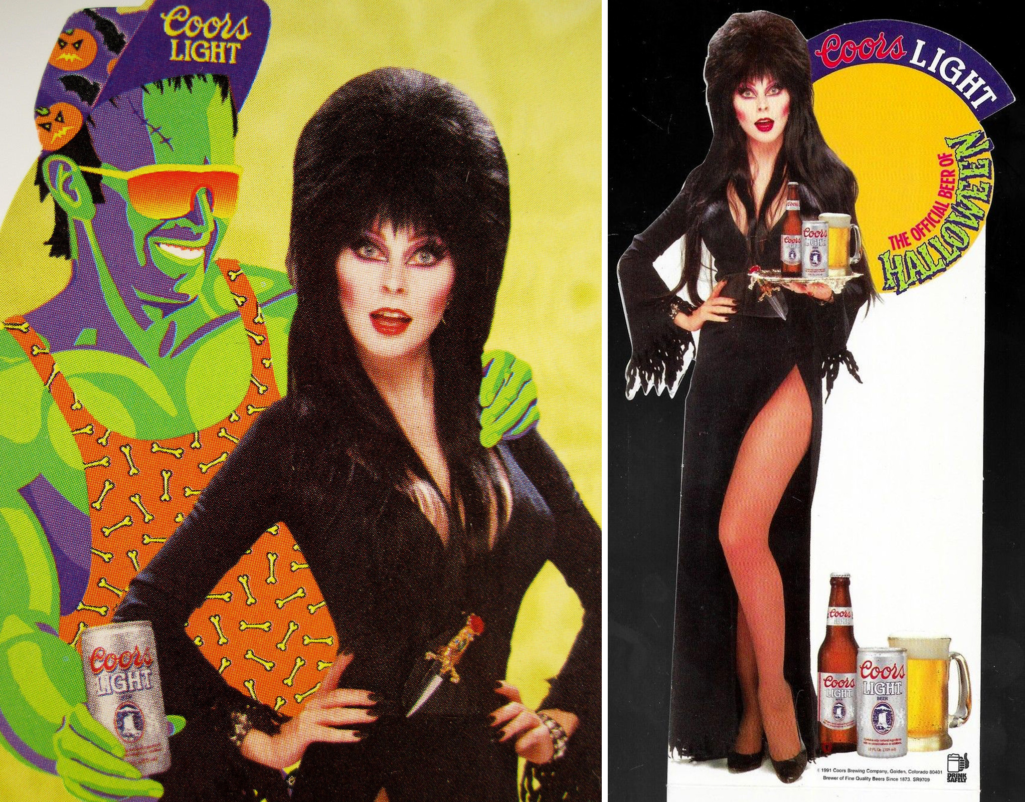 Elvira spookswoman for Coors