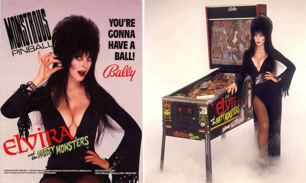 Elvira's Pinball Machines