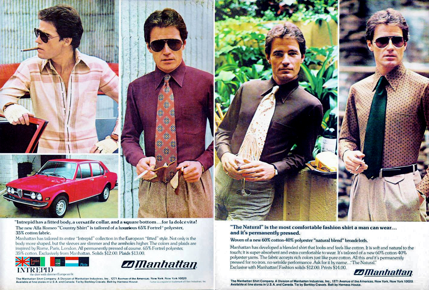 men's vintage fashion advertising