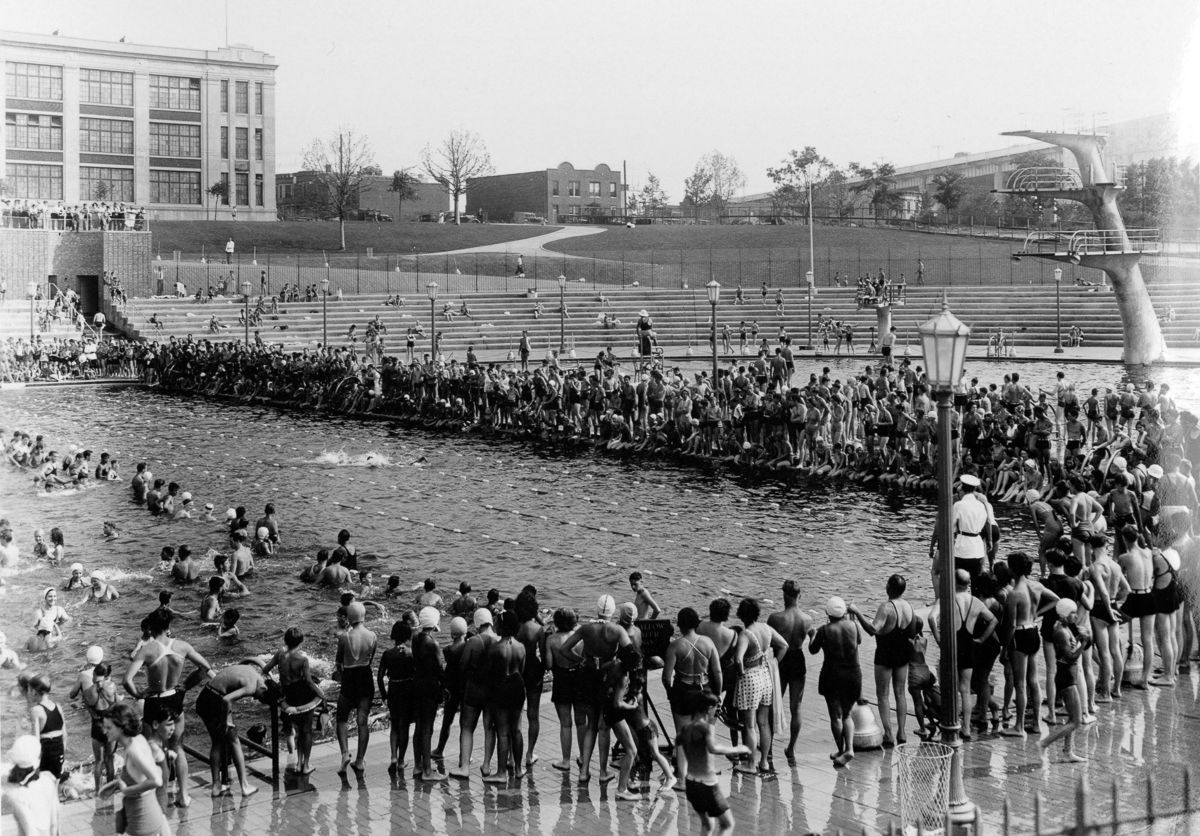 New York Aug. 20, 1936 Astoria Park Pool.