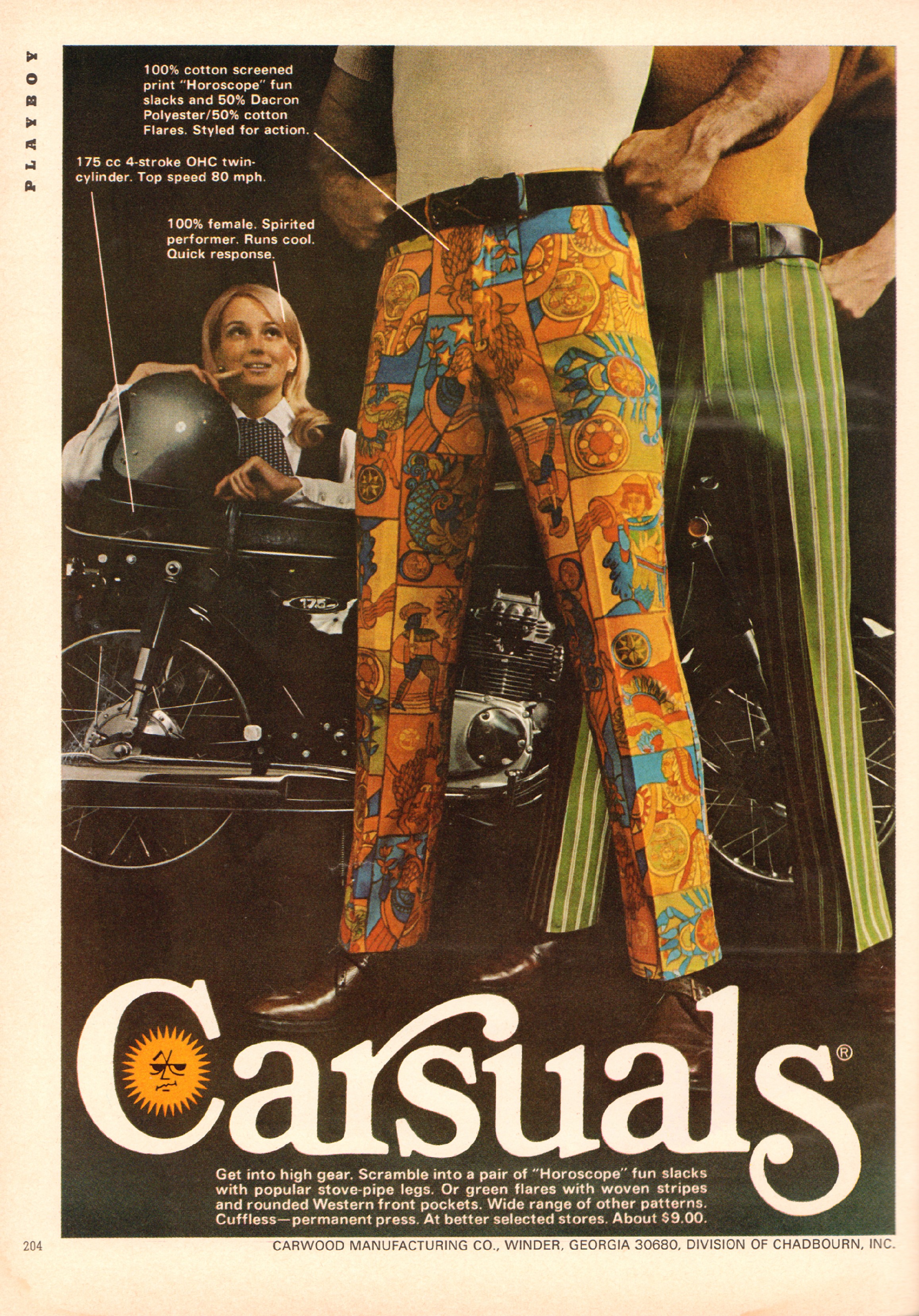 carsuals-slacks-advertisement-playboy-april-1970 - Flashbak
