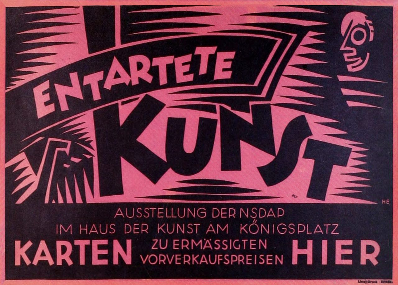 jazz Entartete Kunst poster, Berlin, 1938