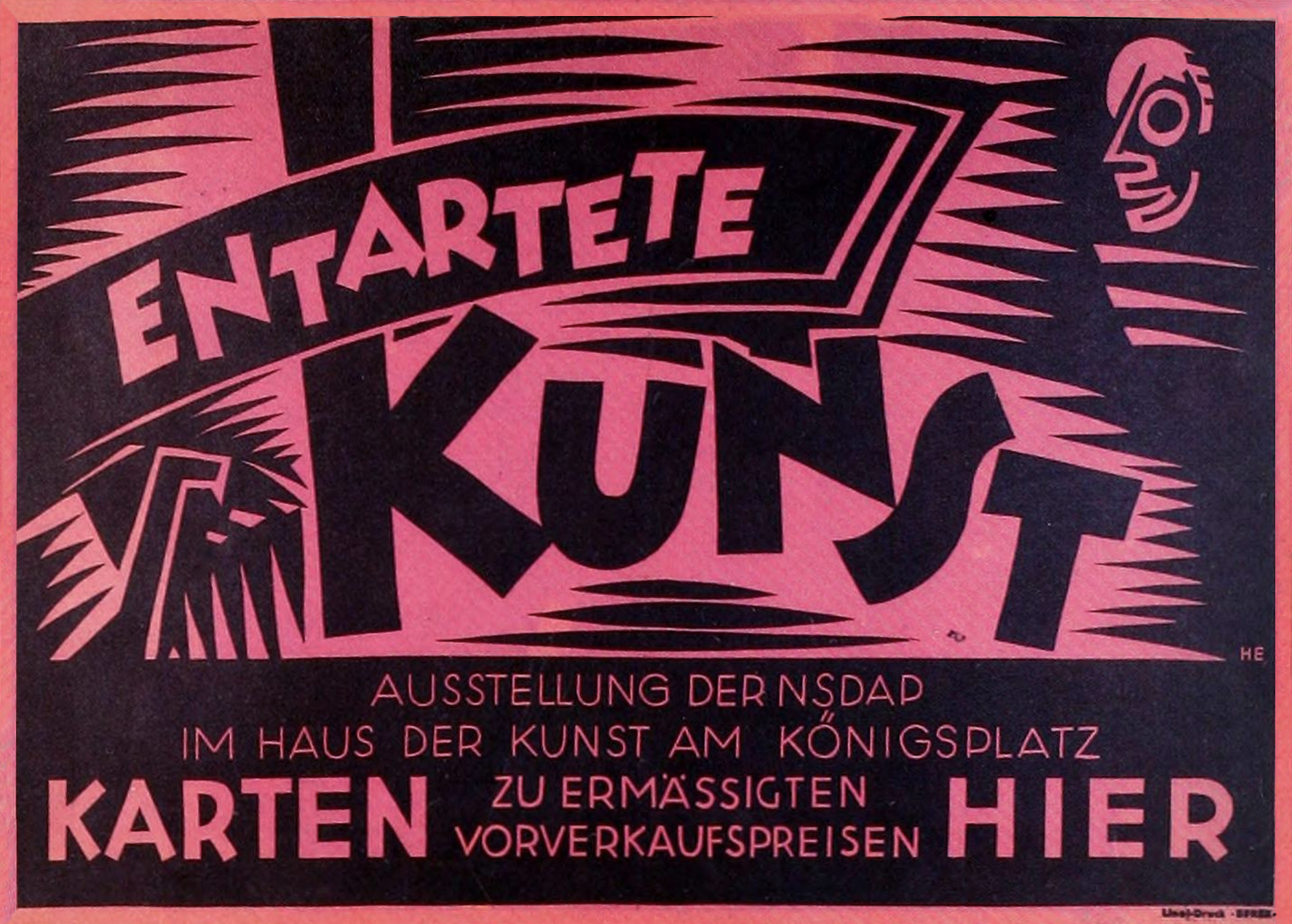 jazz Entartete Kunst poster, Berlin, 1938
