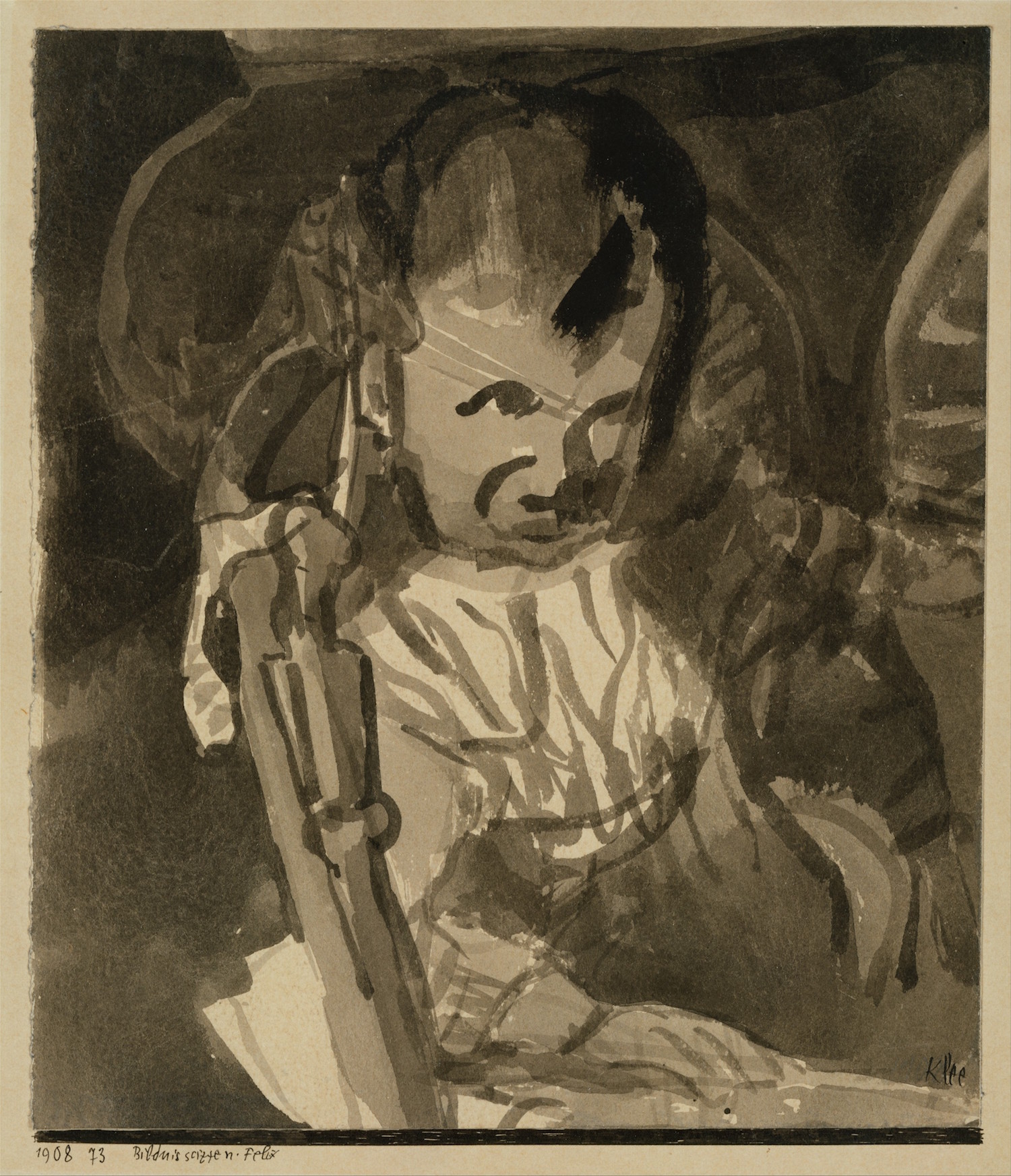 Felix Klee, by Paul Klee (1908)