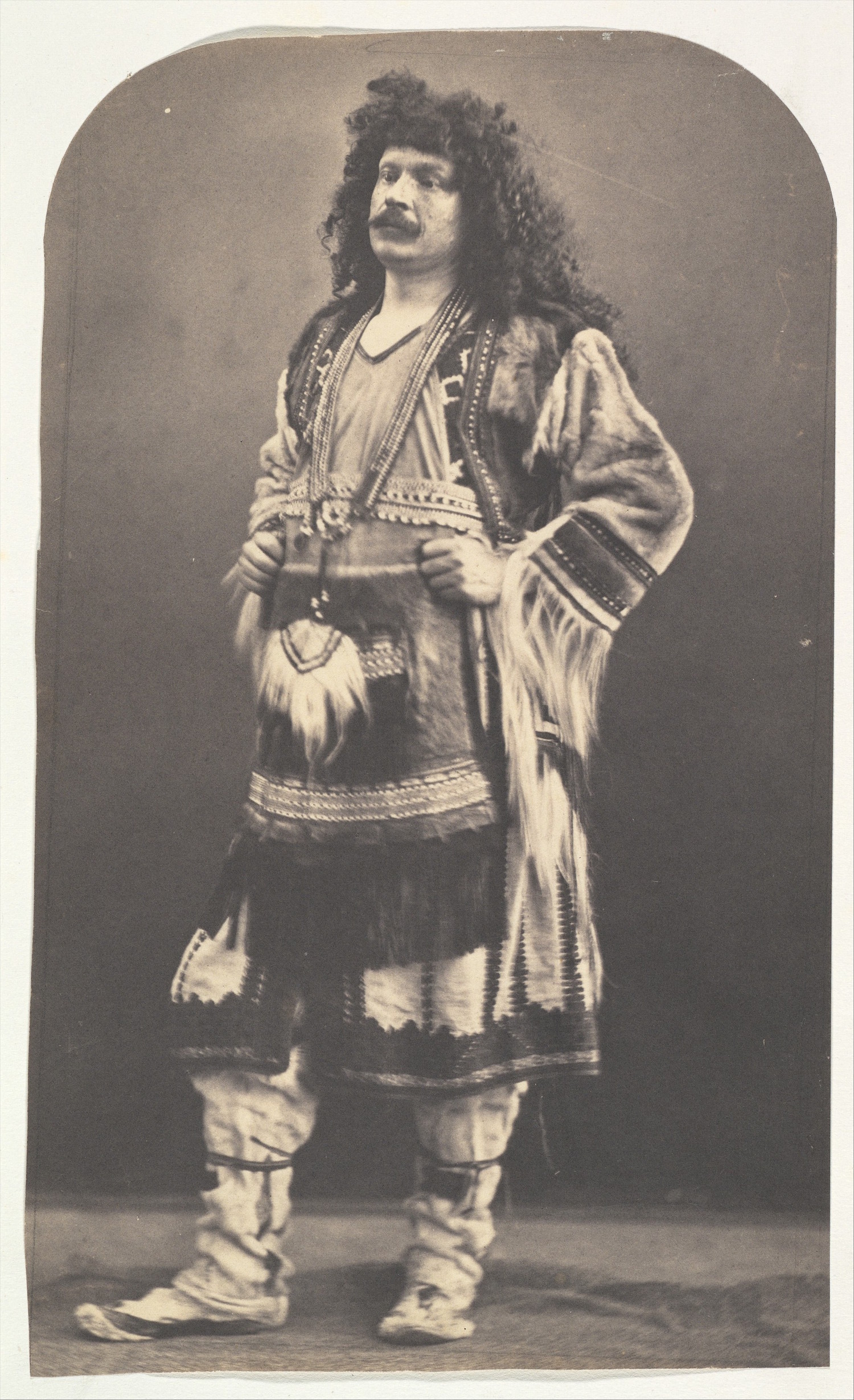 Nadar (French, Paris 1820–1910 Paris) [Self Portrait in American Indian Costume], 1863