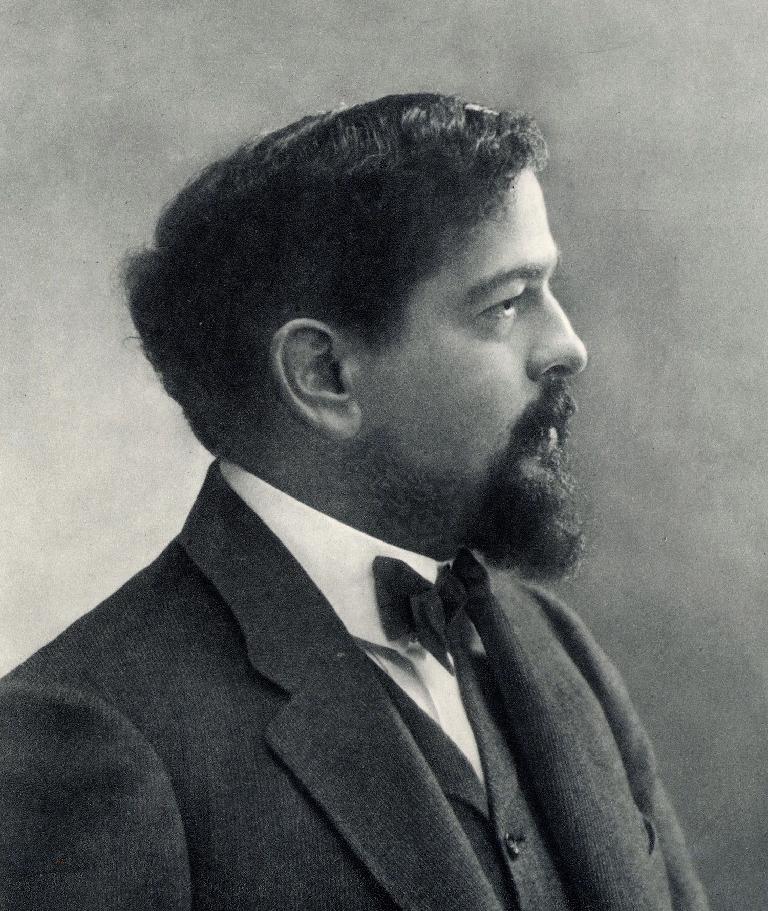 (Achille) Claude Debussy (1862-1919) French composer. From a photograph by Nadar, pseudonym of Gaspard-Felix Tournachon (1820-1910).