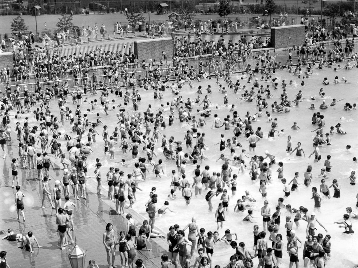 New York July 12, 1937 McCarren Park Pool.