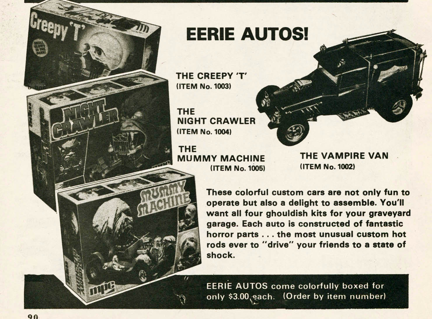 monster model car advert