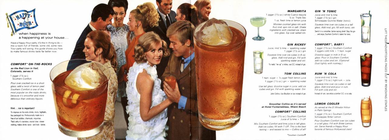 Southern Comfort whiskey 1969