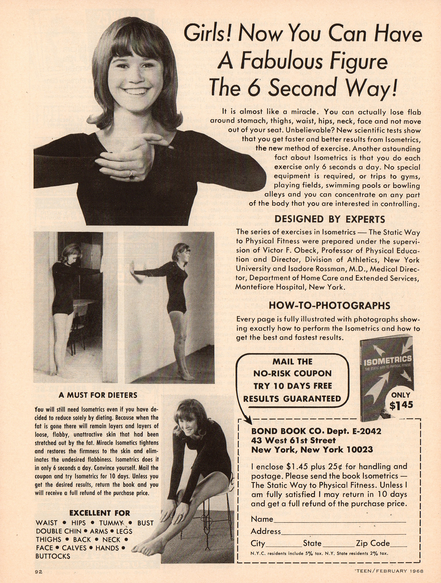 fitness advert 1968