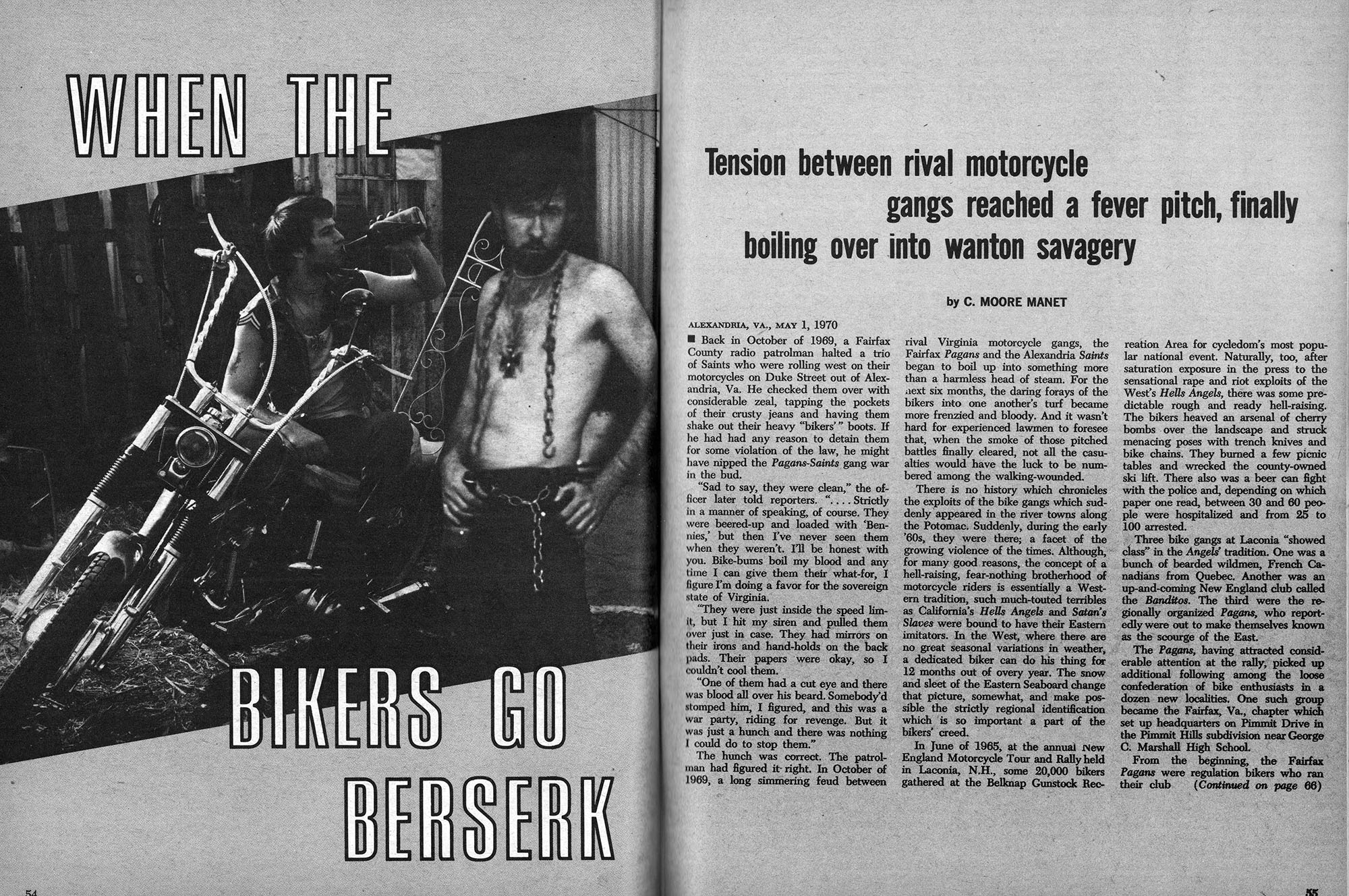 vintage magazine bikers