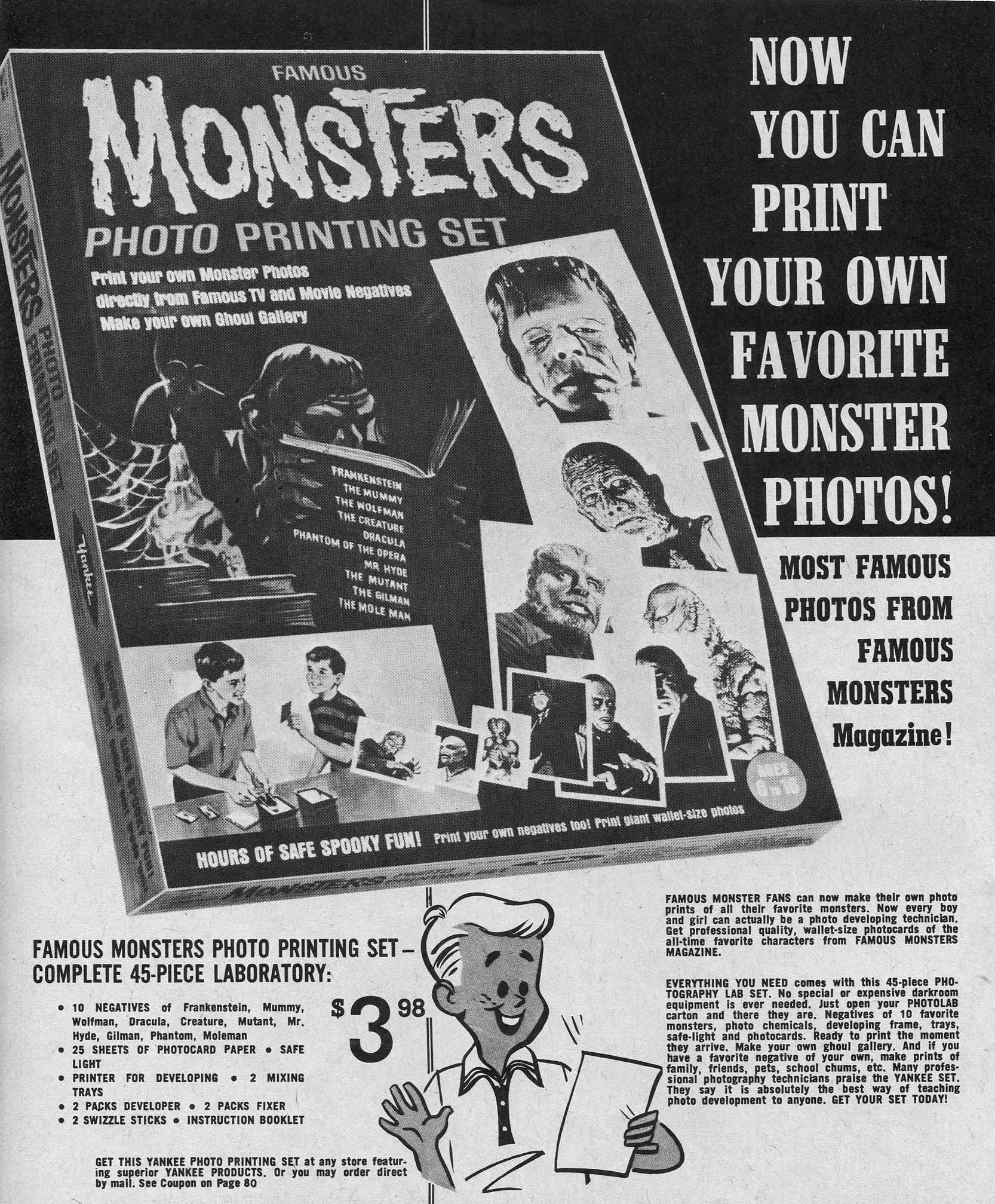 vintage monster magazine advert