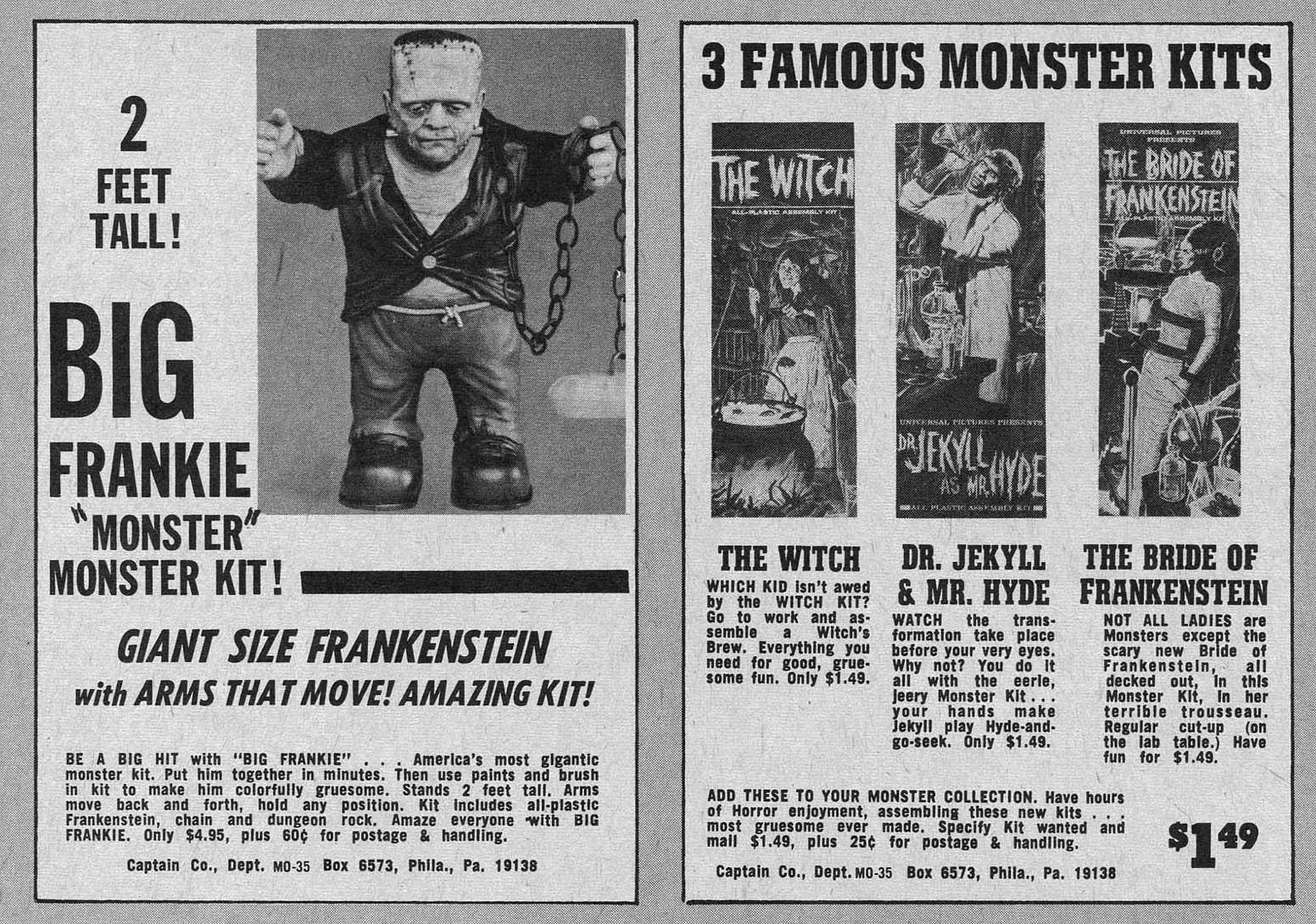 vintage monster magazine advert