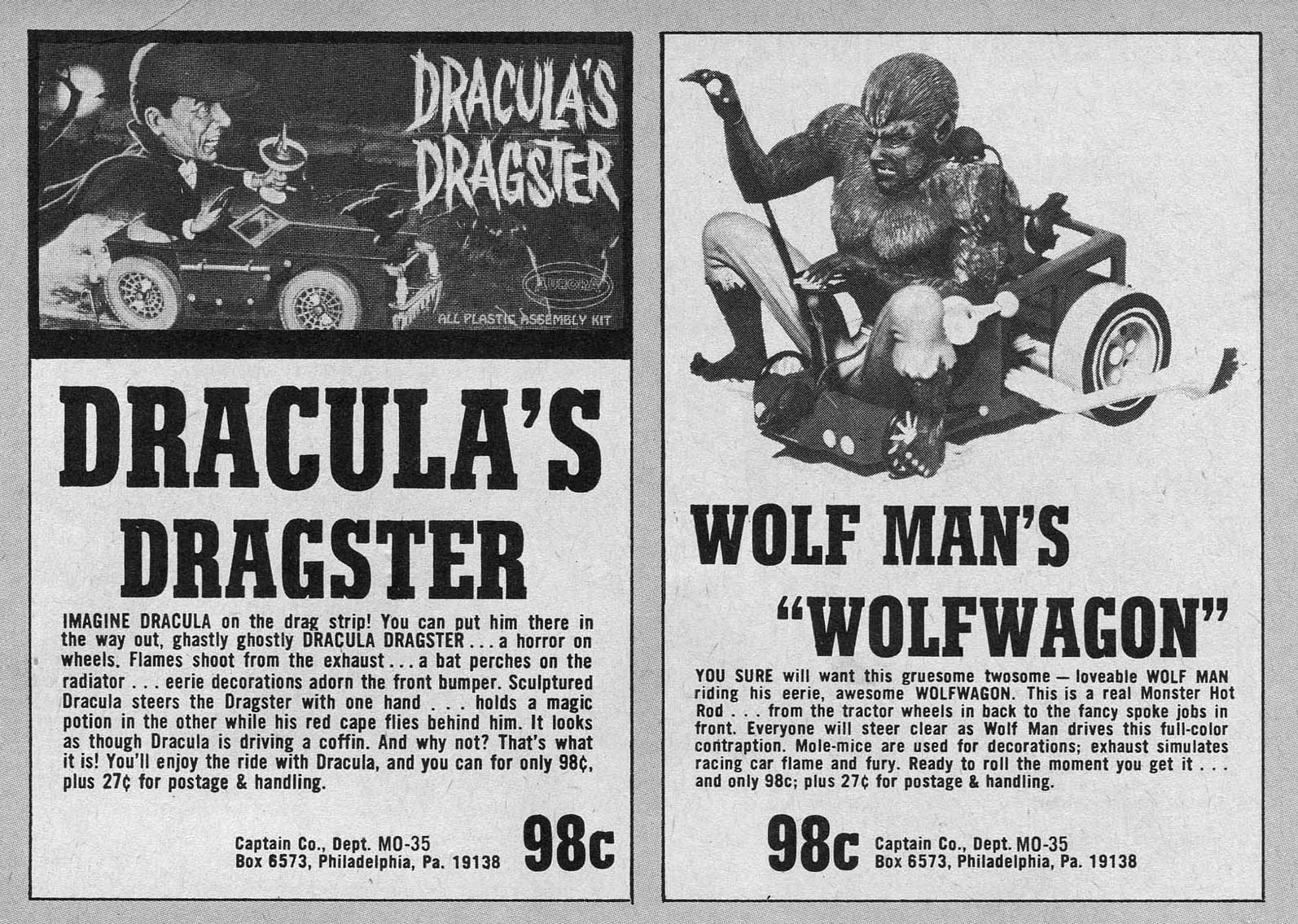 vintage monster magazine advert