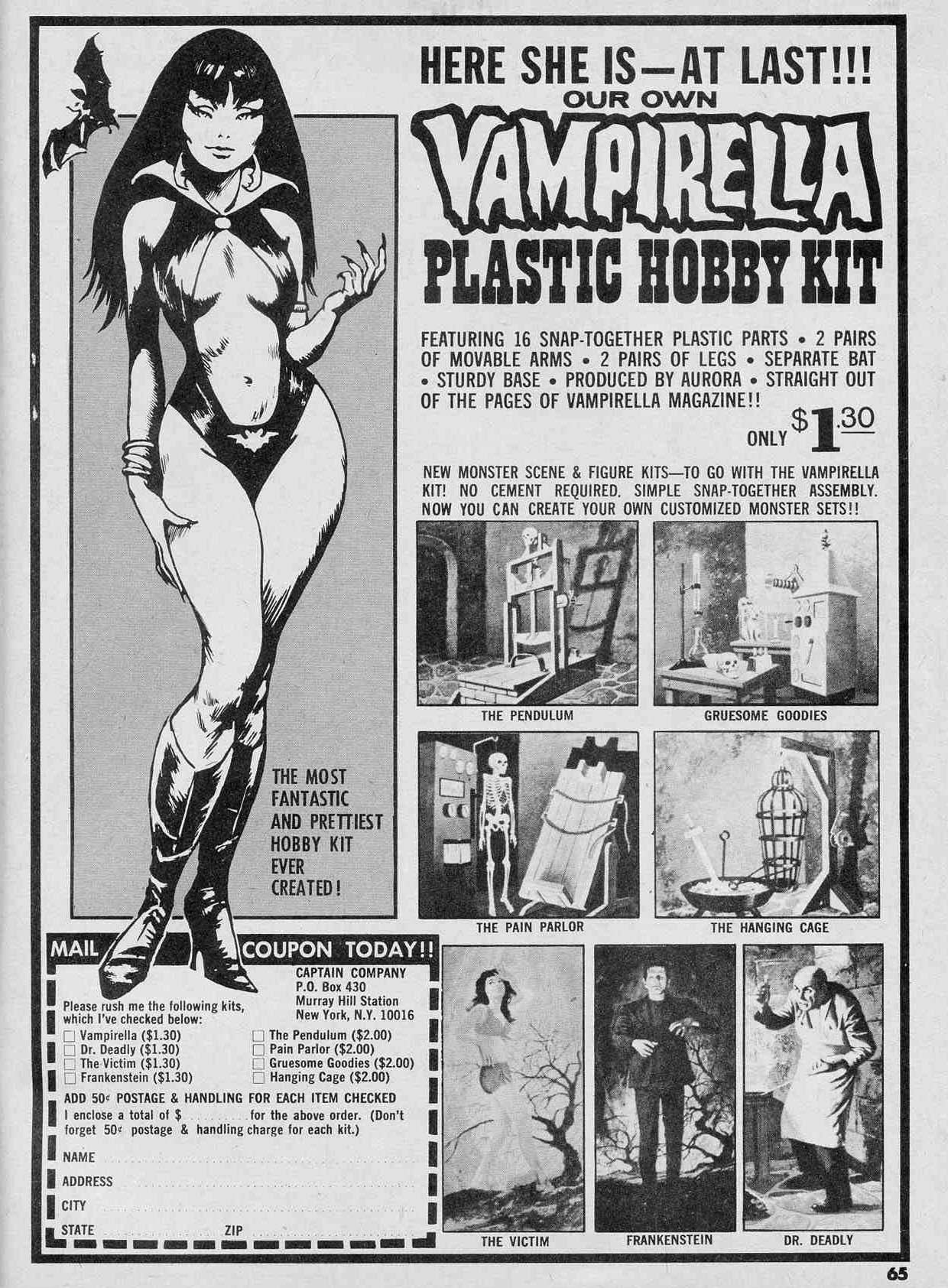 Vampira model kit